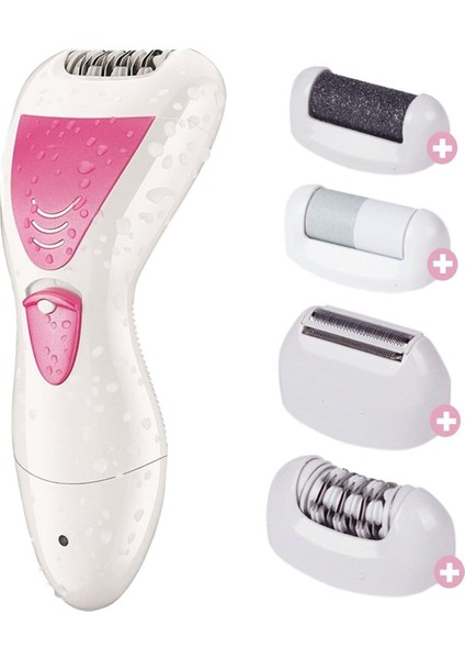 4 In 1 Su Geçirmez Epilasyon Aleti Epilatör Cihazı Tüy Alma Makinesi Topuk Törpüsü indirimleri