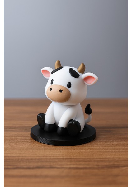 Mini Moo – 3D Baskılı Sevimli Inek Figürü -Sallanan Kafa Modelli modelleri