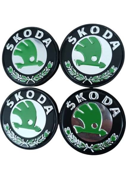Skoda uyumlu Jant Göbeği 4 Adet 55-Mm (55 Yuva) (YUVA İÇ ÇAPI 5.5 SANTİMSE UYUMLUDUR)
