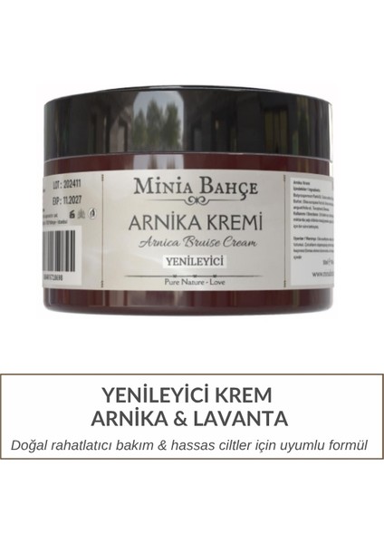 Arnika Kremi, 50ML. %100 Doğal