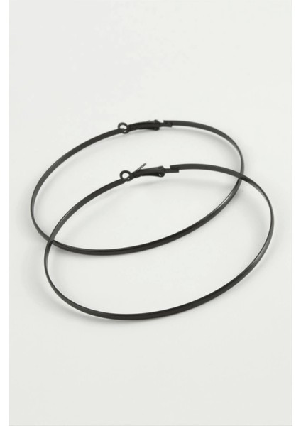 Düz Metal Halka Küpe 8-9-10 cm