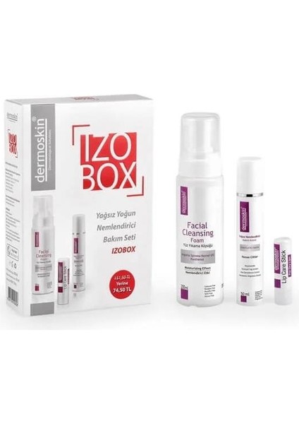 Izobox Yağsız Yoğun Nemlendirme Bakım Seti