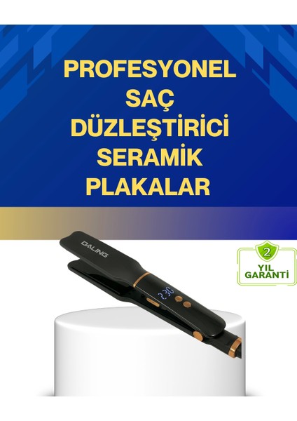 Seramik Plakalı Daling Saç Düzleştirici Kırılma ve Dolanma Önleyici