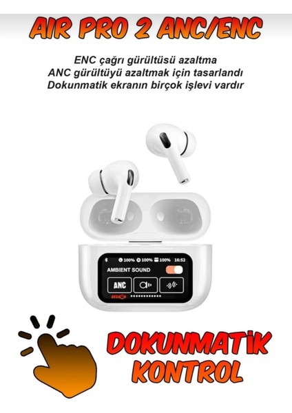 2. Nesil Pro 2 Kulaklık Anc Mod Özellikleri Aktif Ios Android Uyumlu Wireless Şarjlı fiyatları