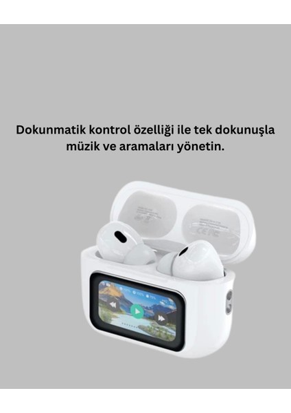 Dokunmatik Ekranlı Bluetooth Kulaklık Anc Gürültü Önleme Suya Dayanıklı indirimleri