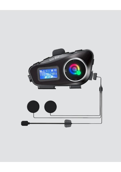 LCD Ekranlı Bluetooth Kask Kulaklığı Fm Radyo ve Sd Kart Girişli indirimleri