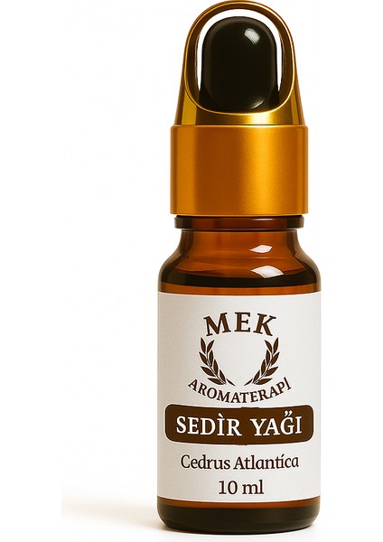 Sedir Yağı 10 ml - % 100 Saf ve Doğal - Cam Damlalıklı - Cedrus Atlantica