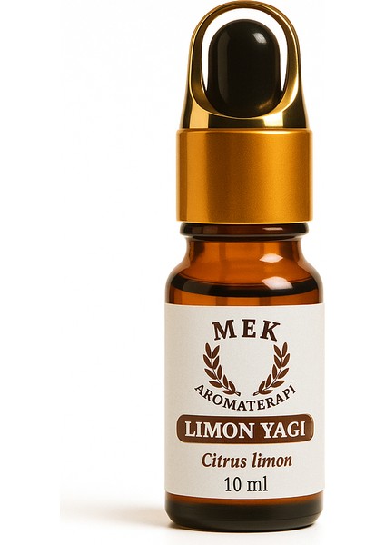 Limon Yağı 10 ml - % 100 Saf ve Doğal - Cam Damlalıklı - Citrus Limon