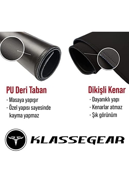 Classic Mouse Pad, Dikişli Kenar, Kaymaz Taban, Büyük Boy Pürüzsüz Yüzey, Baskısız Ofis Tipi Masa Koruyucu, Ergonomik Mouse Ped (90X40 cm - Xx Large, Siyah) modelleri