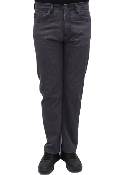 Fistan Store Erkek Füme Normal Bel Dar Kesim Boru Paça Jean Pantolon