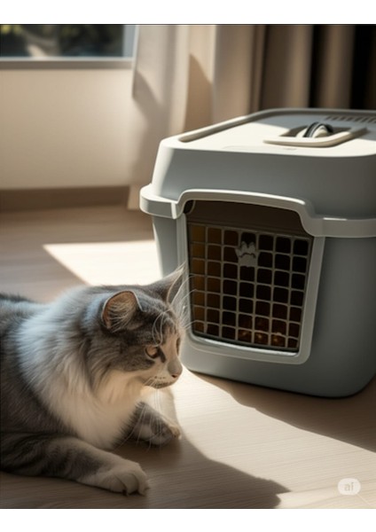 Kedi Köpek Evcil Hayvan Taşıma Çantasıtaşıma Kutusu 67 x 52 x 51 cm Büyük Boy