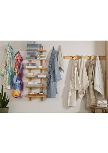 Iris Pure Cotton Pamuk Hamam Seti Krem Camel modelleri