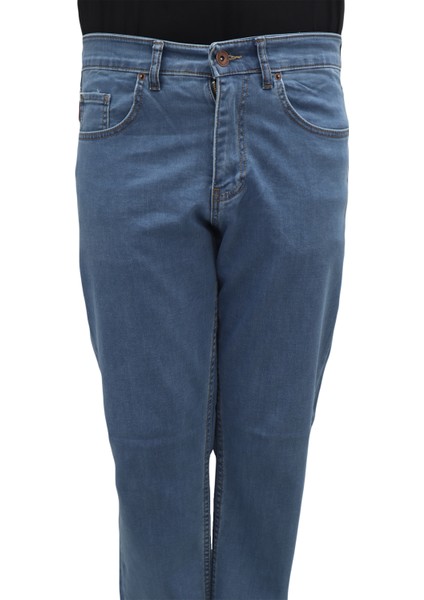 Fistan Store Erkek Mavi Yüksek Bel Rahat Kesim Boru Paça Büyük Beden Jean Pantolon fiyatları