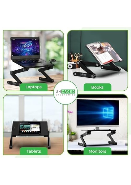 Ergonomics Workez Ayarlanabilir Dizüstü Bilgisayar Soğutma Standı ve Masası - Ergonomik Yükseklik ve Eğim Ayarlı fiyatları