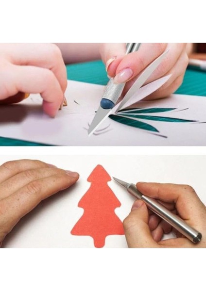 Zanaat 16 Parça Hobi Gravür Ahşap Heykel Çömlek Oyma Şekil Verme 13 Maket Bıçak Neşter Seti modelleri