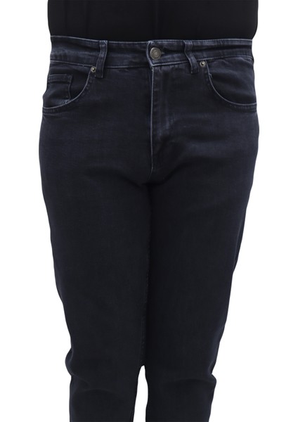 Fistan Store Erkek Lacivert Normal Bel Normal Kesim Boru Paça Büyük Beden Jean Pantolon fiyatları