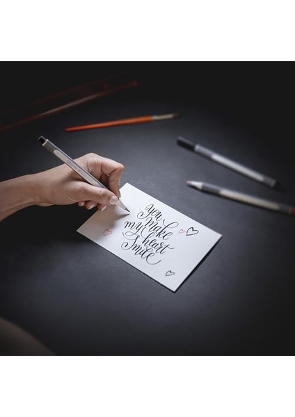 Brushpen Paint-It 070 (Kaligrafi, El Yazısı ve Daha Fazlası Için Esnek Uçlu ve Parlak Renklere Sahip Birinci Sınıf Fırça Kalemleri) 6 Adet, Çeşitli Set 2 modelleri