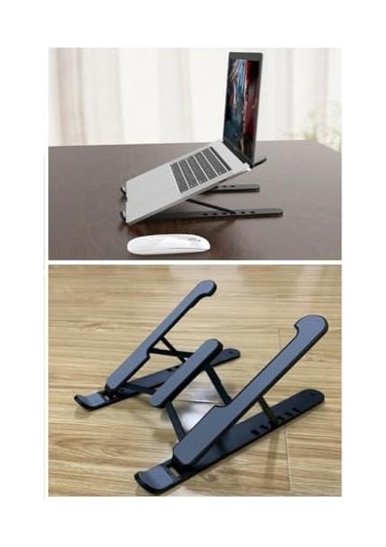 Yükseklik Ayarlı Plastik Laptop Standı, Kolay Kurulum, Taşınabilir, Ergonomik ve Konforlu, Bilgisayar Standı fiyatları