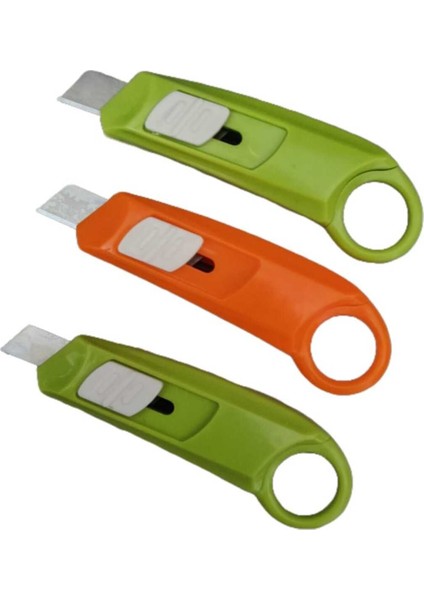 Mini Maket Bıçağı Anahtarlık Otomotik 3'lü