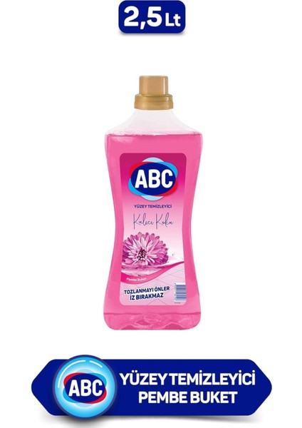 Abc Deterjan Pembe Buket Kalıcı Koku 2.5 L Yüzey Temizleyicisi (1 x 2500 Ml) fiyatları