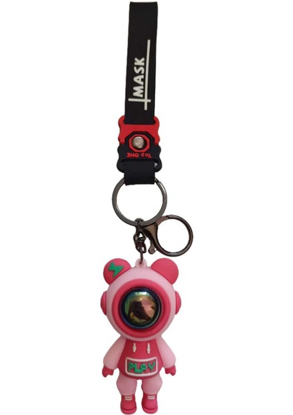Mini Astronot Figür Anahtarlık 4'lü modelleri