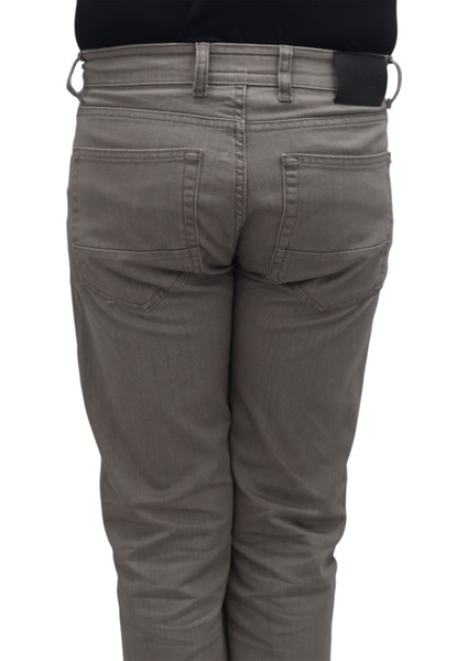 Fistan Store Erkek Koyu Bej Yüksek Bel Rahat Kesim Boru Paça Büyük Beden Jean Pantolon indirimleri