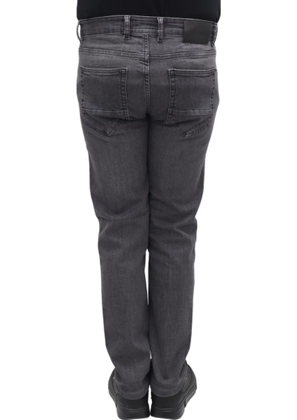 Fistan Store Erkek Füme Normal Bel Normal Kesim Boru Paça Büyük Beden Jean Pantolon fırsatları