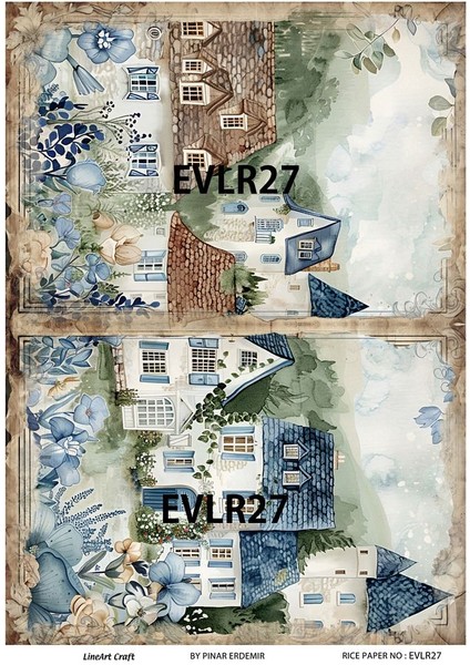 Evler Serisi EVLR27 Pirinç Dekopaj 30 * 42 cm