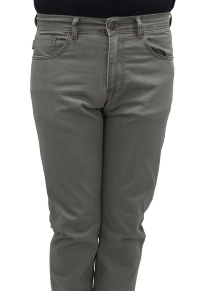 Fistan Store Erkek Yeşil Normal Bel Normal Kesim Boru Paça Büyük Beden Jean Pantolon fiyatları