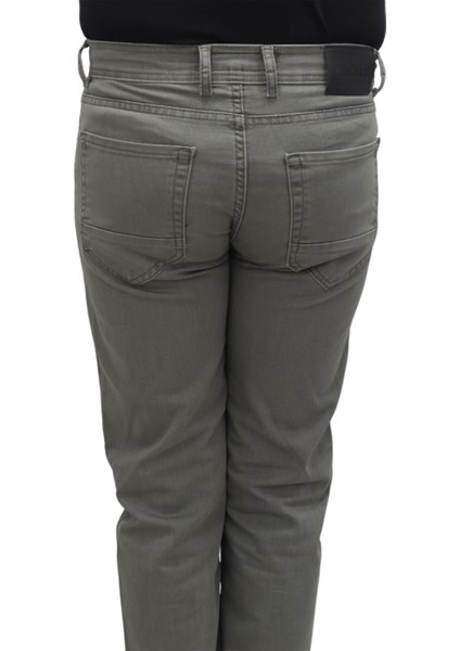 Fistan Store Erkek Yeşil Normal Bel Normal Kesim Boru Paça Büyük Beden Jean Pantolon indirimleri