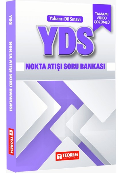 Yds Nokta Atışı Soru Bankası - Tamamı Video Çözümlü