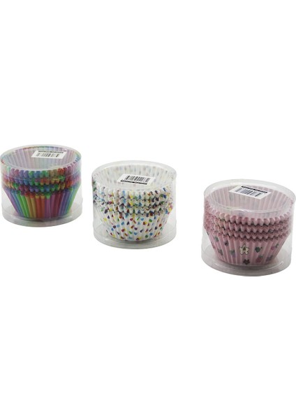 1200 Adet Yuvarlak - Ince Muffin Kağıt Kek Kapsülü Ağız Çap: 6.5cm - Derinlik: 2.5cm (4915)