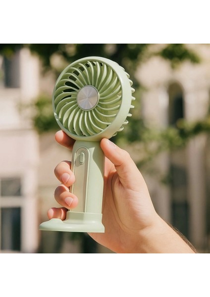 Masa Üstü Standlı USB ile Şarj Olabilen 3 Ayarlı Fan Modlu Çanta Tipi El Fanı (4887) fiyatları