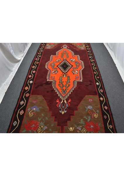 El Dokuma Devasa Dikişsiz Tek Parça Bayburt Yörük Yün Kilim 6250 indirimleri