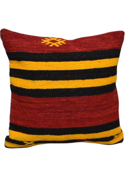Yeni El Dokuma Dekoratif Kilim Kırlent Yastık Kılıfı 6031
