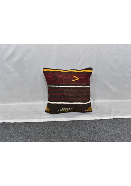 Yeni El Dokuma Dekoratif Kilim Kırlent Yastık Kılıfı 6038
