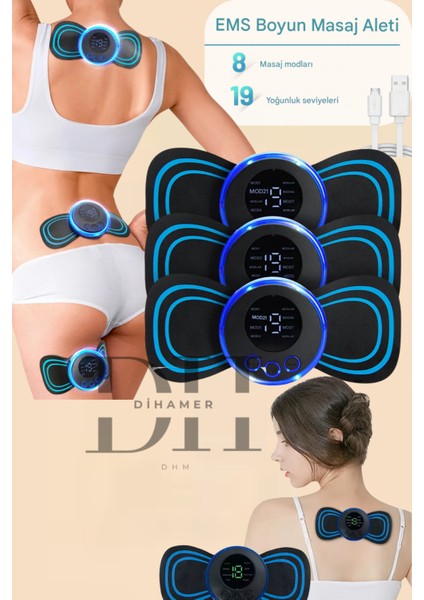 Düşük Dereceli 19 Seviye 8 Modlu Masaj Aleti Kelebek