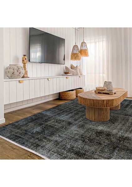 Siyah Düz Etnik Modern Desenli Pamuk Makinada Yıkanabilir Hav Toz Vermez Leke Tutmayan Kaymaz Taban Dijital Makine Baskı Salon Yolluk Mutfak Halı modelleri