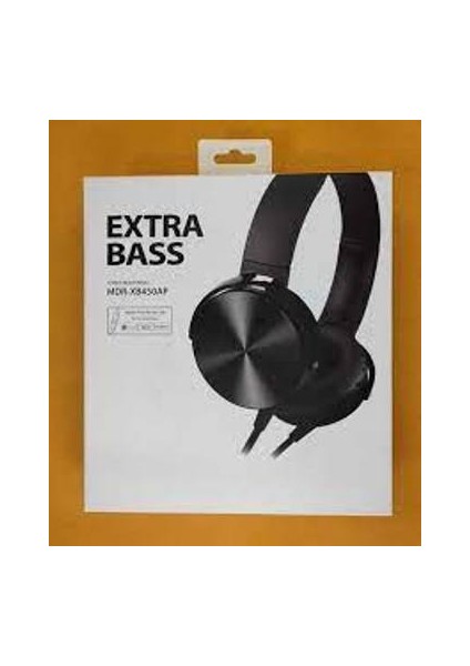 ESLIFETECH26AKSESUAR MDR-XB450AP Extra Bass Kulaküstü Kablolu Kulaklık Mikrofonlu Start-Stoptuşlu Siyah fiyatları