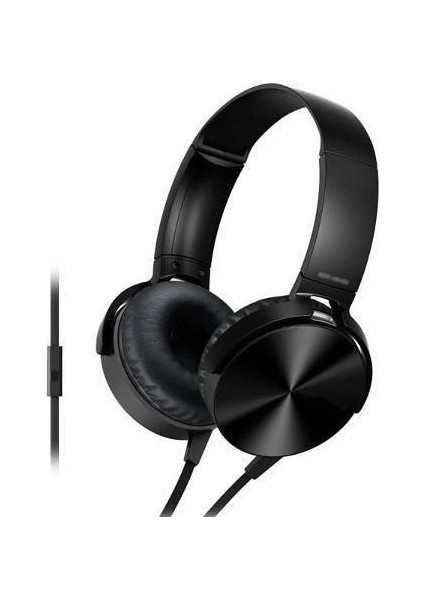 ESLIFETECH26AKSESUAR MDR-XB450AP Extra Bass Kulaküstü Kablolu Kulaklık Mikrofonlu Start-Stoptuşlu Siyah modelleri
