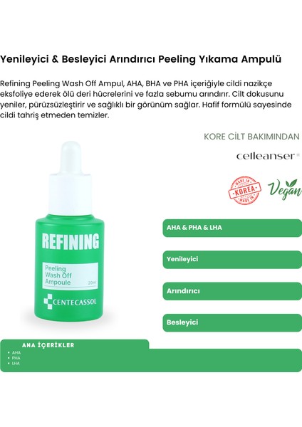 Cilt Elastikiyetini Artıran& Yenileyici & Onarıcı & Yatıştırıcı Refining Peeling Bakım Seti fiyatları