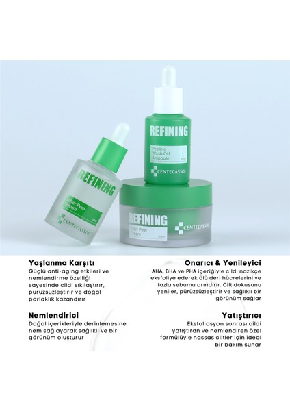 Cilt Elastikiyetini Artıran& Yenileyici & Onarıcı & Yatıştırıcı Refining Peeling Bakım Seti indirimleri