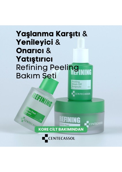 Cilt Elastikiyetini Artıran& Yenileyici & Onarıcı & Yatıştırıcı Refining Peeling Bakım Seti