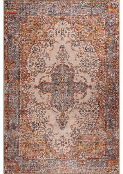 Copacabana Klasik Krem Polyester Kare Modern Desenli Pamuk Makinada Yıkanabilir Hav Toz Vermez Leke Tutmayan Kaymaz Taban Dijital Makine Baskı Salon Yolluk Mutfak Halı fiyatları