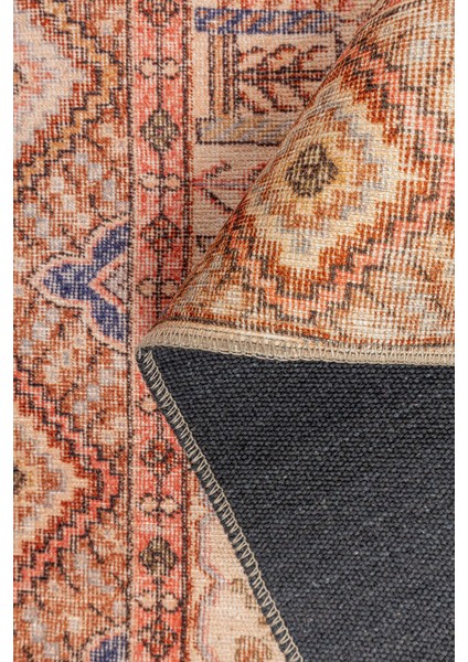 Nacala Klasik Krem Polyester Kare Modern Desenli Pamuk Makinada Yıkanabilir Hav Toz Vermez Leke Tutmayan Kaymaz Taban Dijital Makine Baskı Salon Yolluk Mutfak Halı fırsatları