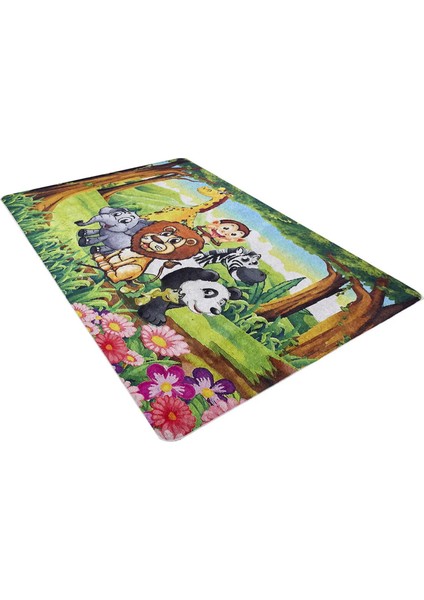 Castellon Figürlü Mavi Pamuk Dikdörtgen Modern Desenli Pamuk Makinada Yıkanabilir Hav Toz Vermez Leke Tutmayan Kaymaz Taban Dijital Makine Baskı Salon Yolluk Mutfak Halı fiyatları