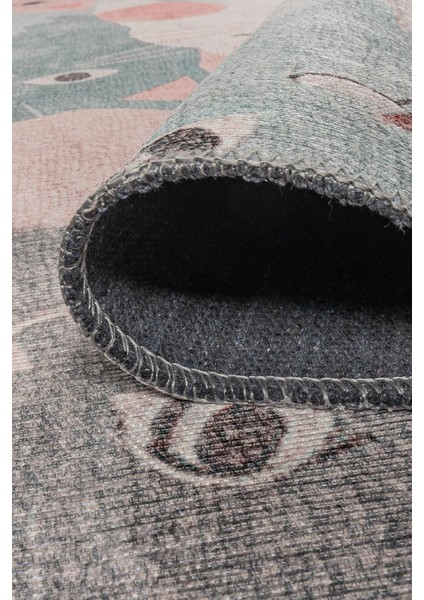 Praia Do Tofo Figürlü Mavi Polyester Kare Modern Desenli Pamuk Makinada Yıkanabilir Hav Toz Vermez Leke Tutmayan Kaymaz Taban Dijital Makine Baskı Salon Yolluk Mutfak Halı indirimleri