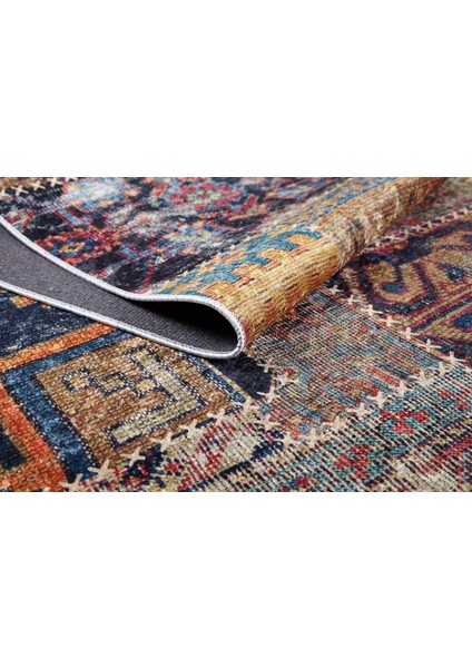 Blachownia Bej Patchwork Etnik Modern Desenli Makinada Yıkanabilir Hav Toz Vermez Leke Tutmayan Kaymaz Taban Dijital Makine Baskı Salon Yolluk Mutfak Halı fırsatları