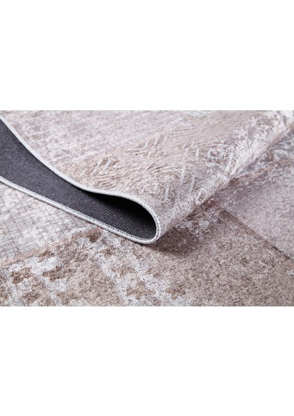 Blazowa Vizon Patchwork Etnik Modern Desenli Makinada Yıkanabilir Hav Toz Vermez Leke Tutmayan Kaymaz Taban Dijital Makine Baskı Salon Yolluk Mutfak Halı fırsatları