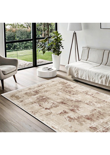 Bej Modern Etnik Desenli Pamuk Makinada Yıkanabilir Hav Toz Vermez Leke Tutmayan Kaymaz Taban Dijital Makine Baskı Salon Yolluk Mutfak Halı fırsatları